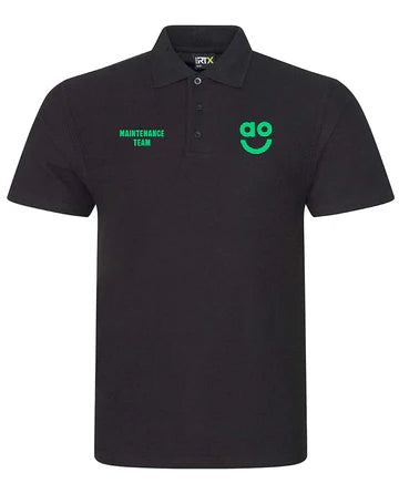 DUAL BRANDED BLACK POLO MAINTANANCE TEAM