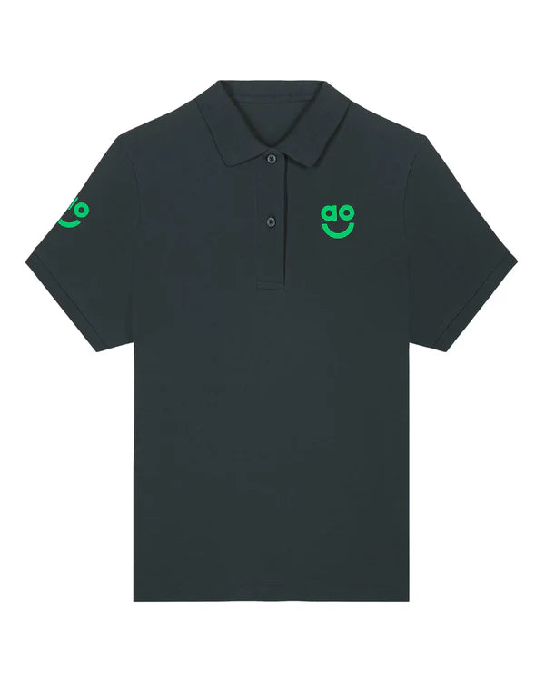 BRANDED WOMENS POLO IN BLACK